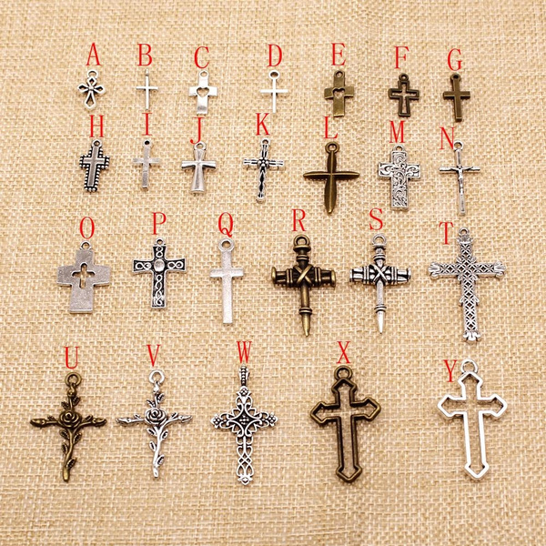40 Pieces Orthodox Cross Pendants Charms Jewelry Accessories Pendants  Jewelry Making HJ159